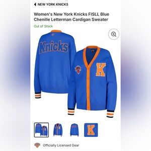 Knicks FISSL Women’s Letterman Sweater Cardigan
